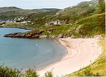 The beach by Gairloch Golf course